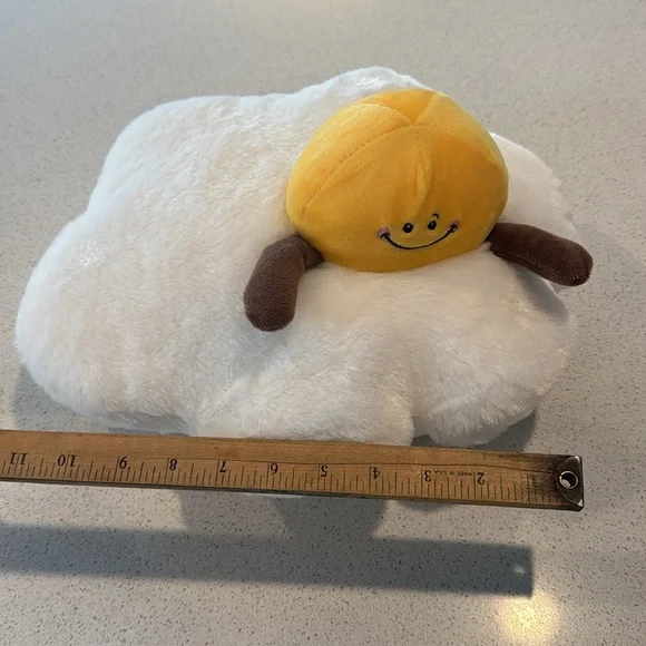 Fried Egg Plush 14 inches by Silver One missing tag - Picture 6 of 7